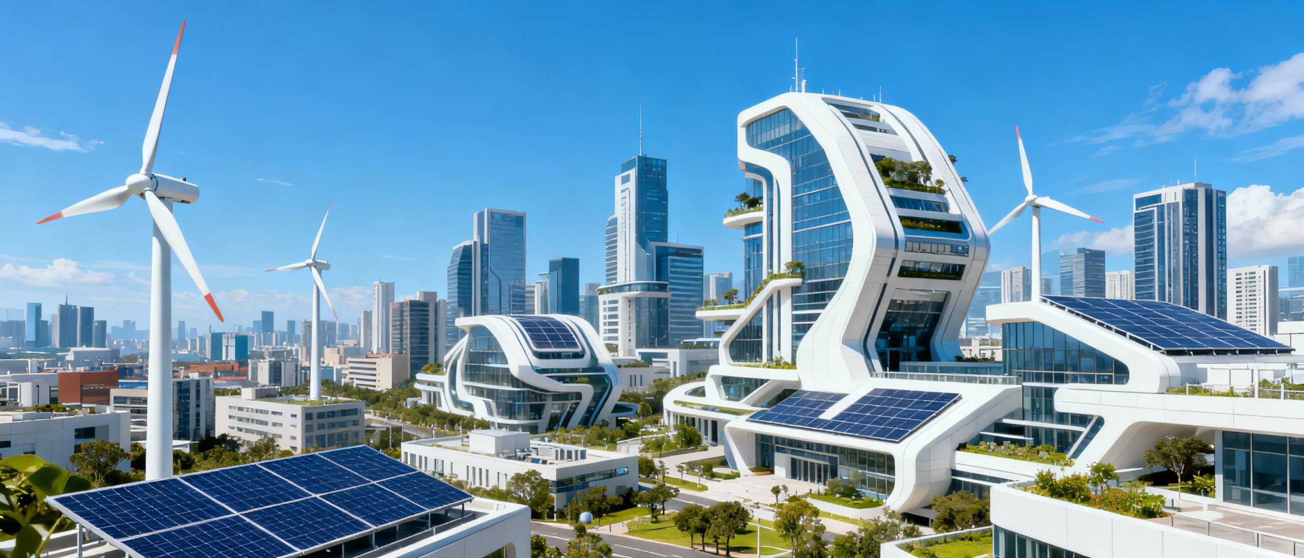 שילוב של אנרגיה מתחדשת וארכיטקטורה עירונית מודרנית