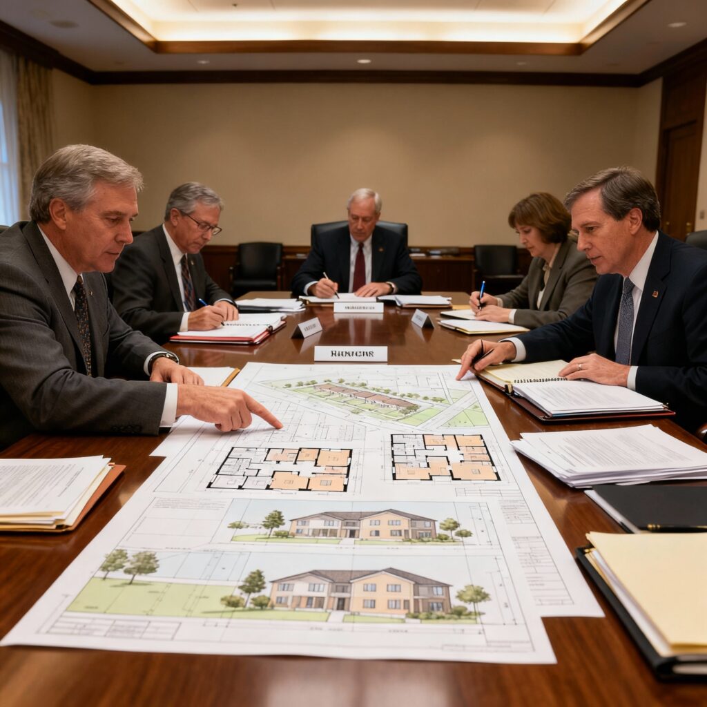 פגישת תכנון תוכנית הדיור