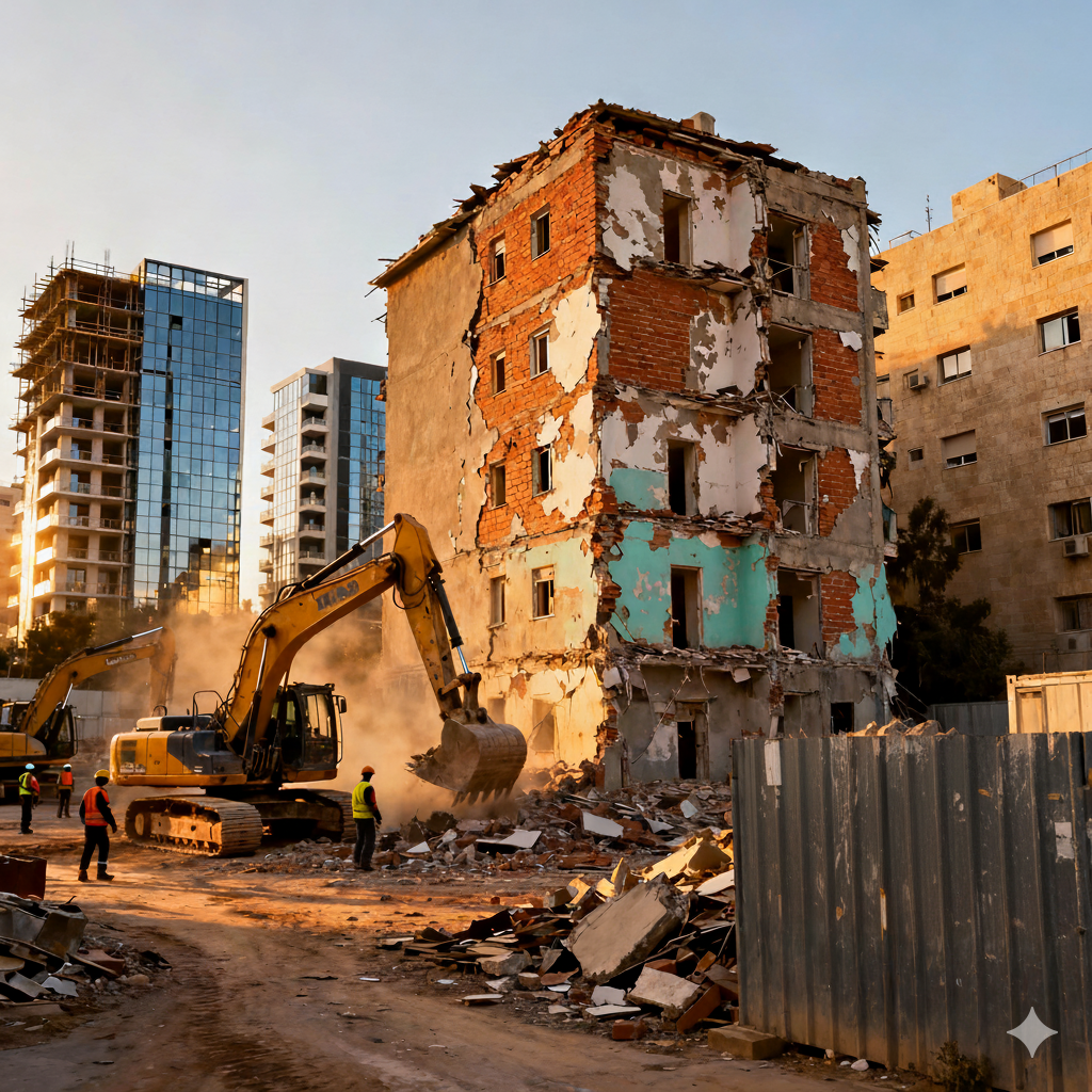 פינוי-בינוי: הריסת מבנה ישן לטובת התחדשות עירונית