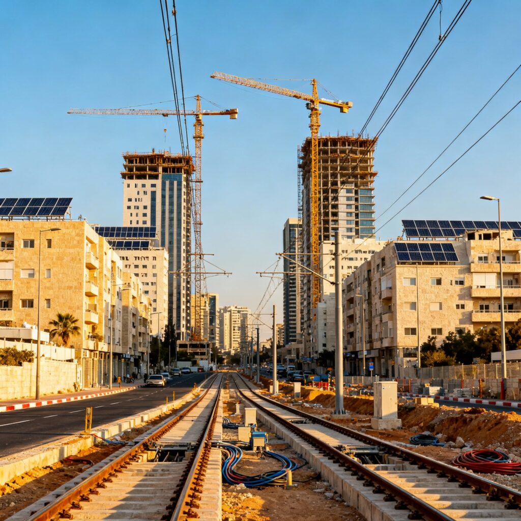 תשתיות עתידיות: פרויקטי בנייה, אנרגיה מתחדשת ורכבת קלה