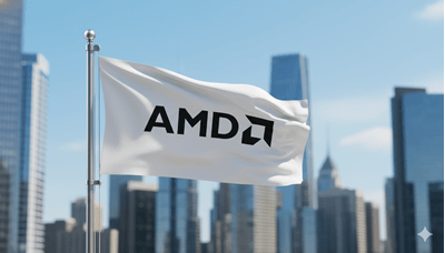 דגל מתנוסס של אדוונסד מיקרו דיווייסז