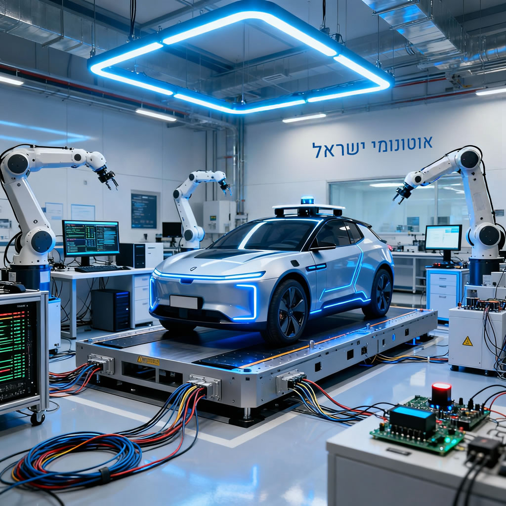 מעבדה היי-טק לבדיקת מערכות רכב אוטונומי