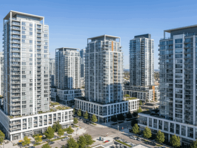 בנייני דירות מודרניים בעיר