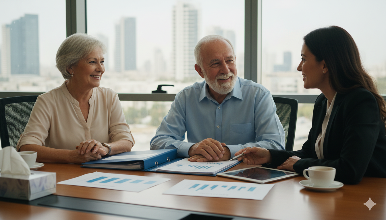 פגישת ייעוץ פנסיוני עם יועצים פיננסיים