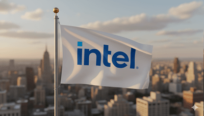 דגל מתנוסס של אינטל