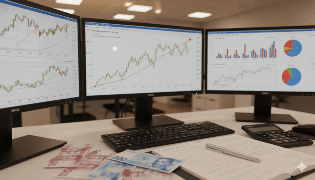 גרף בחר של מחירי דירות וריביות משכנתאות בישראל