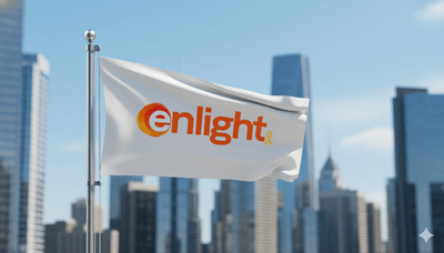 דגל מתנוסס של אנלייט אנרגיה מתחדשת