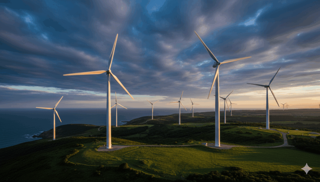 טורבינות רוח וחוות אנרגיה - תמהיל אנרגיות מתחדשות