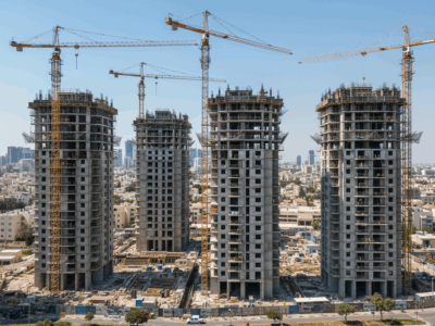 בנייה של מגדלי דיור