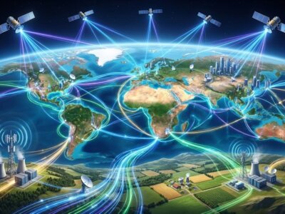 תשתיות 5G וקישוריות לוויינית