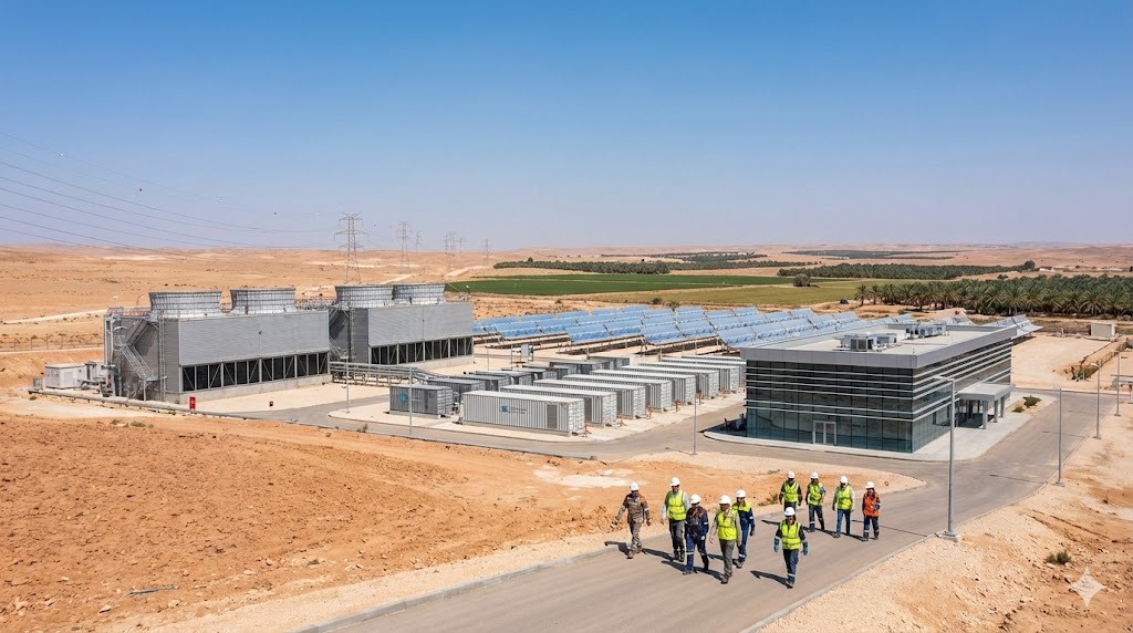 תחנת כוח מודרנית ומתקני אגירת אנרגיה