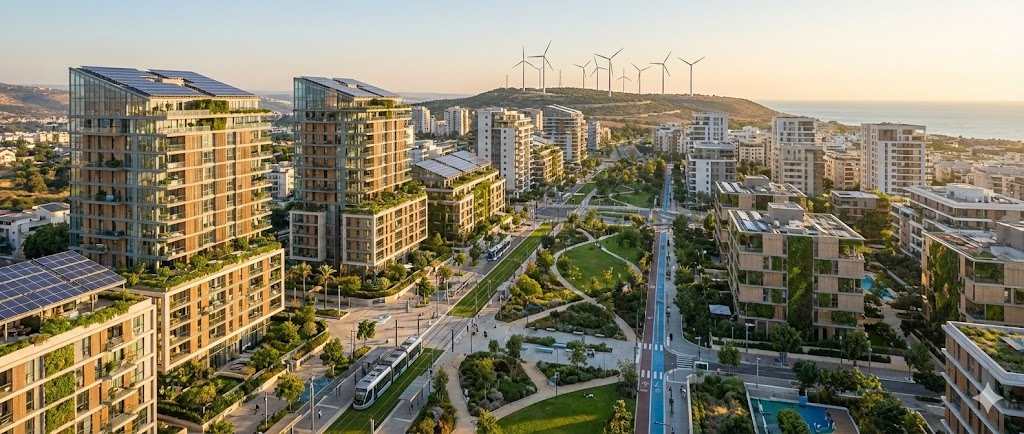 פרויקטי נדל"ן בר-קיימא עם אנרגיה מתחדשת בעישור העיר
