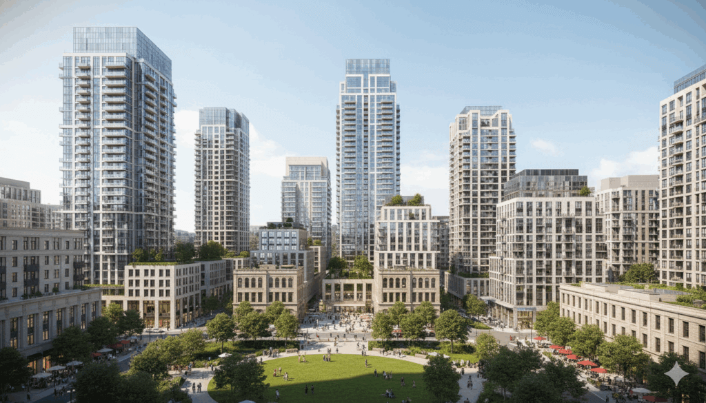 התחדשות עירונית - מבנים מודרניים וירוקי עיר