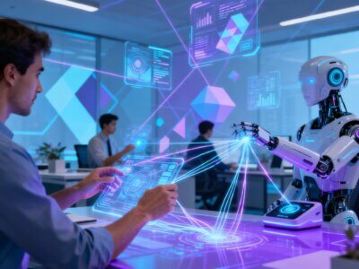 AI בעבודה: שיתוף פעולה אדם-מכונה במשרד המודרני