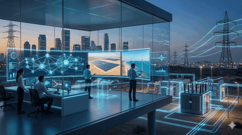 תשתיות חכמות עם ניהול אנרגיה דיגיטלי