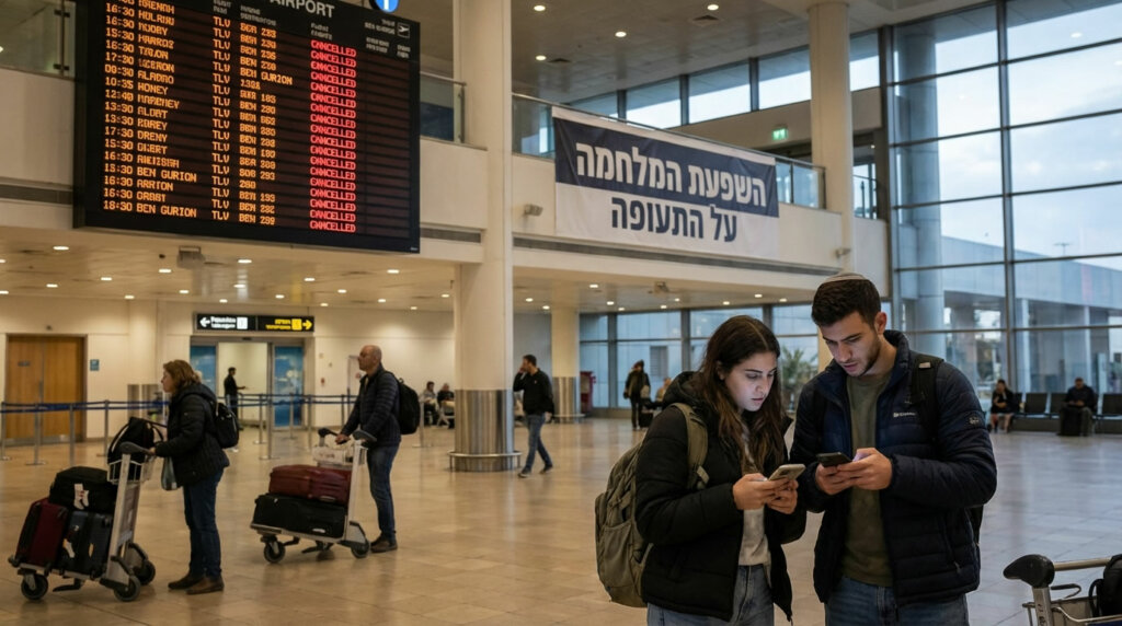 סגירת המרחב האווירי וביטול הטיסות של חברות התעופה הזרות יצרו בלבול רב ופגעו קשות ביכולת של ישראלים ותיירים לנוע אל ומהארץ