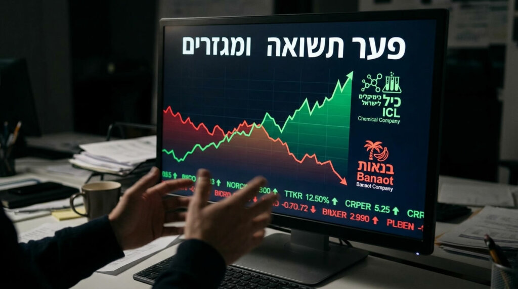 פיצול בין המגזרים בבורסה: האנרגיה עולה מול נפילות בבנקים ובבנייה