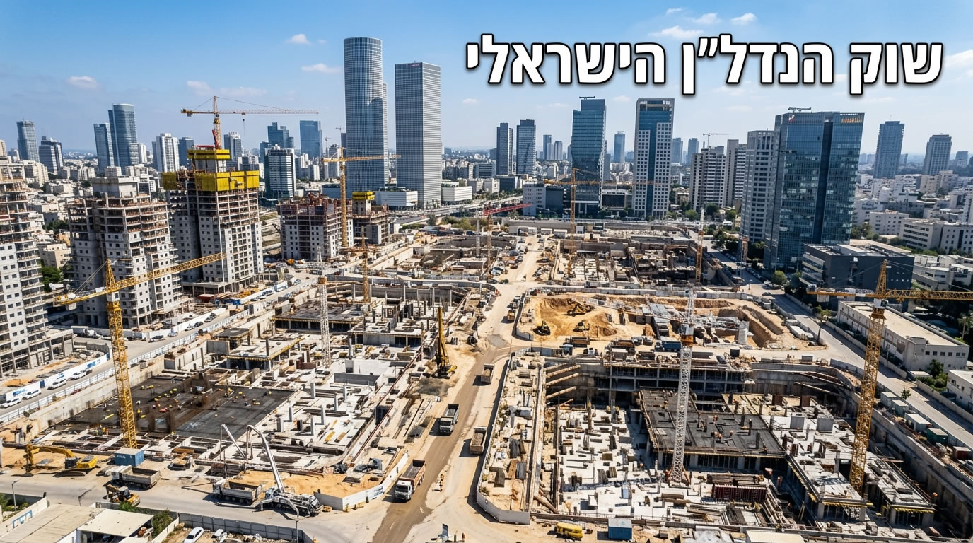 אתר בנייה פעיל במרכז הארץ משקף את עליית התחלות הבנייה, אך העיכובים במסירת הדירות ממשיכים להטריד את הענף (צילום אילוסטרציה)