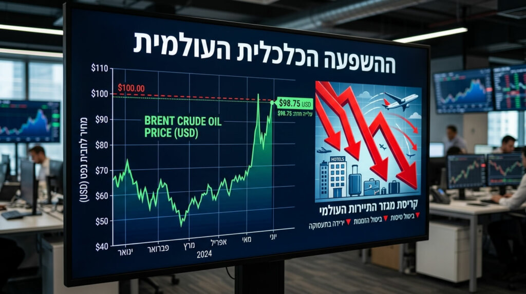 ההשפעה הכפולה של המלחמה: עלייה במחירי האנרגיה מול צניחה חריפה בתיירות העולמית ובשווקי ההון