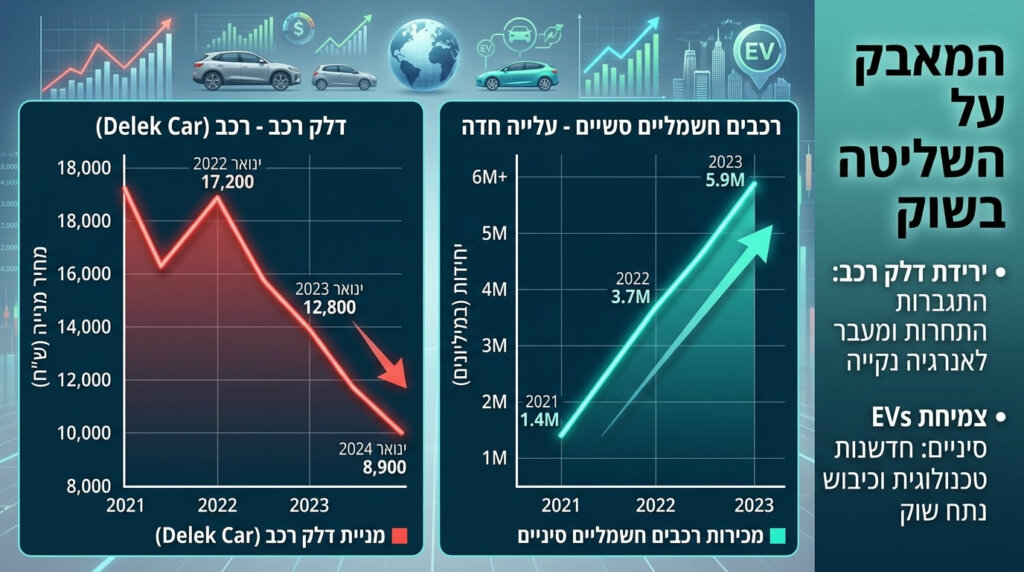 הפער בין הרווחיות ההנהלתית של יבואניות הרכב המסורתיות לבין תגובת השוק המשקפת חששות לטווח הארוך.