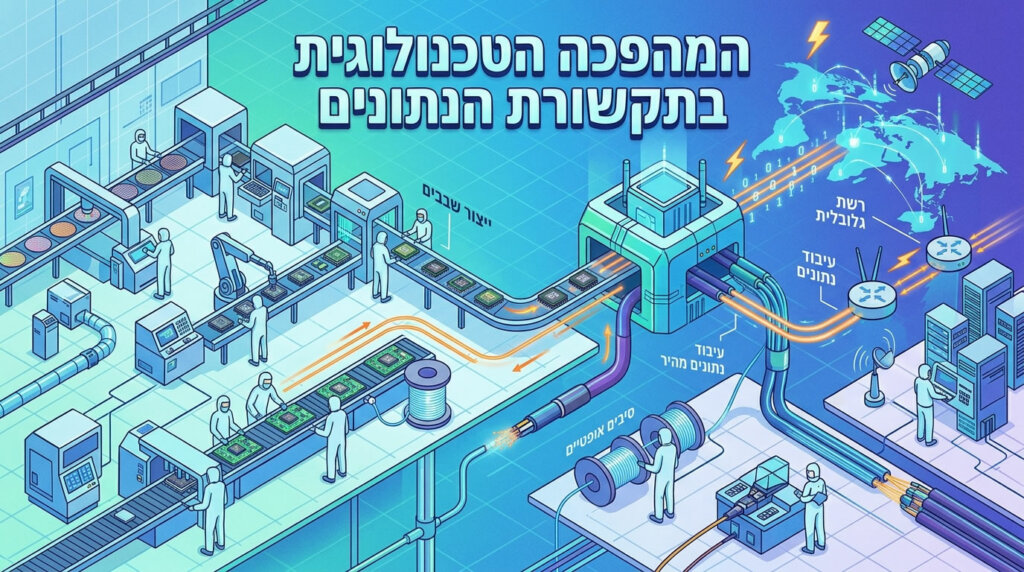 המהפכה בתקשורת האופטית ומרכזי הנתונים מניעה את הביקוש לשירותי חברות ההייטק הישראליות (צילום: אילוסטרציה)