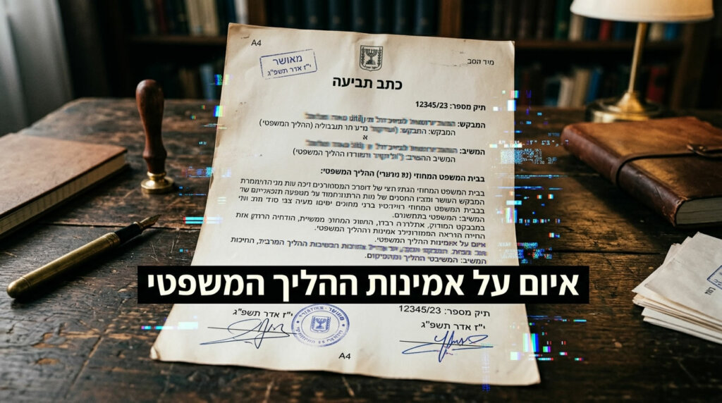 השימוש בכלי AI ללא בקרה אנושית עלול להוביל ליצירת מציאות חלופית ומסוכנת במסגרת הליכים משפטיים (צילום: אילוסטרציה)