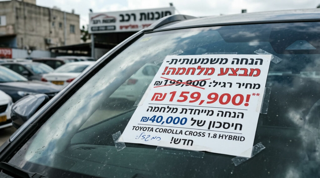 תגיות מחיר עם הנחות משמעותיות באולמות התצוגה משקפות את מלחמת המחירים בענף