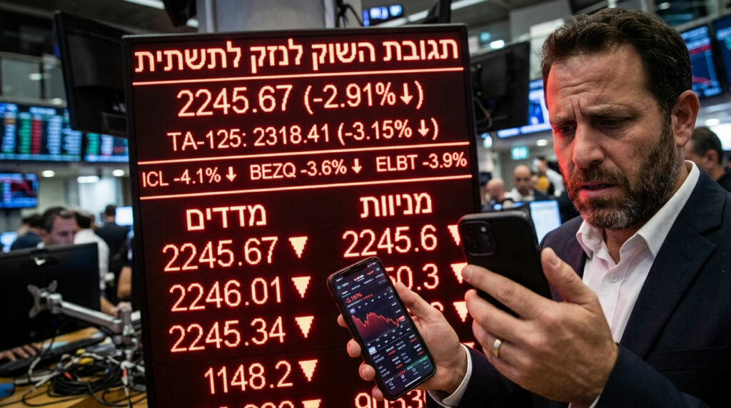 הבורסה בתל אביב מגיבה את החדשות הקשות בשוקי האנרגיה. (צילום אילוסטרציה)