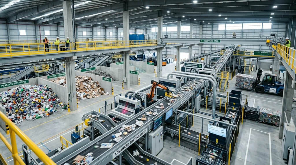 מתקן מיון והשבת פסולת מתקדם מסוג חדש שנקבע במכרז רמת חובב (צילום: אילוסטרציה)