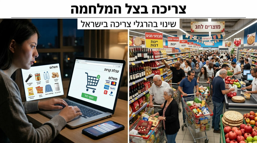 נתוני השוק מצביעים על תזוזה משמעותית בהרגלי הקנייה של הישראלים, כאשר המסחר המקוון צובר תאוצה בהשוואה לקניונים הפיזיים.