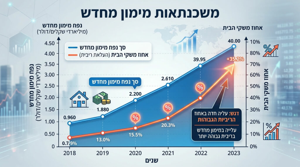 הזינוק בהיקף מיחזור המשכנתאות בישראל מעיד על לחץ תזרימי חמור בקרב משקי הבית (צילום אילוסטרציה)
