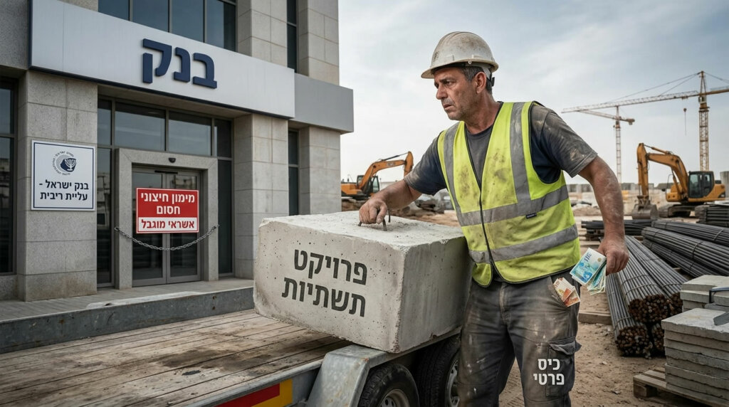 העלאת הריבית על ידי בנק ישראל הופכת את המימון החיצוני לבלתי אפשרי עבור קבלני תשתיות רבים, ומכריחה אותם לממן את הפרויקטים מכיסם הפרטי.