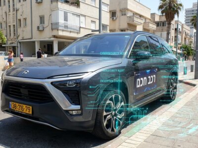 רכב חשמלי סיני חכם בכבישי ישראל (אילוסטרציה)
