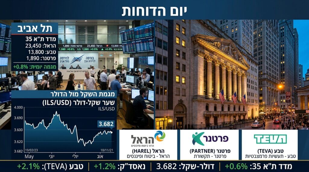 המסחר בבורסה בתל אביב על רקע גל הדוחות הרבעוניים