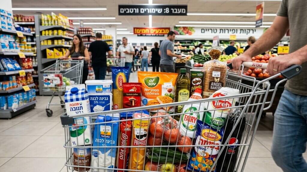 סל קניות בסופרמרקט - המלחמה על המחירים רק מתחממת
