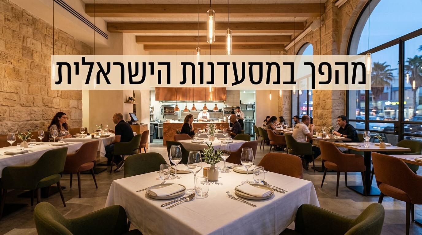 שולחן במסעדה ישראלית מובילה, רגע לפני עידן חדש בענף