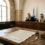 שטר כתובה על שולחן בית הדין הרבני. הרבנות הראשית קבעה תקרה חדשה לסכום
