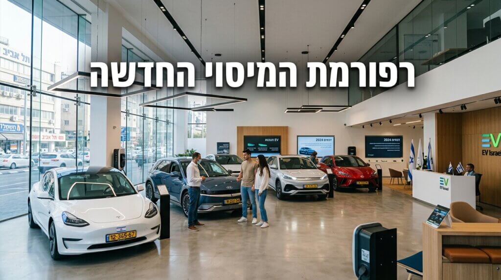 אולם תצוגה של רכבים חשמליים.