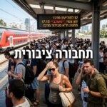 נוסעים ממתינים ברציף תחנת הרכבת בעומס הקיץ (צילום אילוסטרציה)