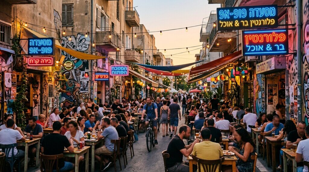 פופ־אפ בפלורנטין: הצבעים החדשים של הקולינריה הישראלית. אילוסטרציה