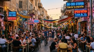 פופ־אפ בפלורנטין: הצבעים החדשים של הקולינריה הישראלית. אילוסטרציה