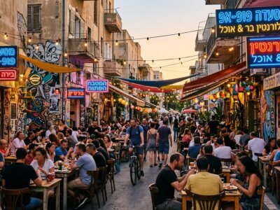 פופ־אפ בפלורנטין: הצבעים החדשים של הקולינריה הישראלית. אילוסטרציה