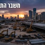 אתר בנייה תשתיתי שנתקע באמצע הדרך - סמל למשבר הקבלנים