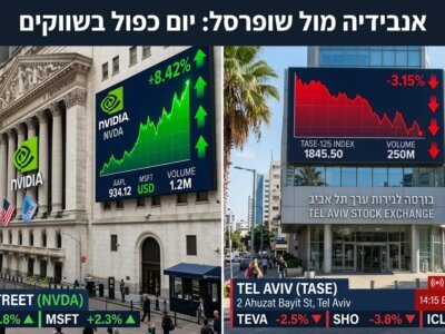 אנבידיה מול שופרסל: יום כפול בשווקים