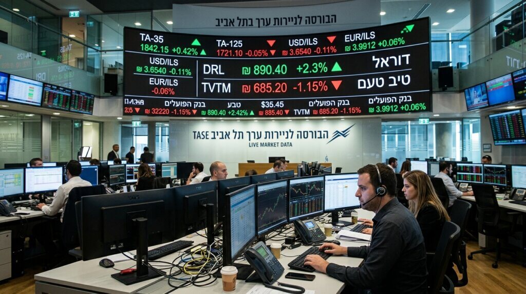 בורסת תל אביב - מסחר יומי (אילוסטרציה)