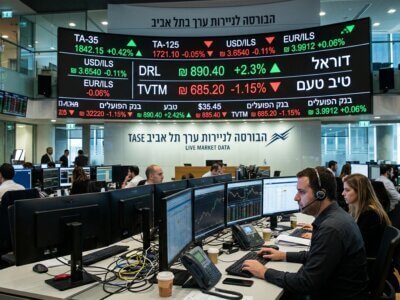 בורסת תל אביב - מסחר יומי (אילוסטרציה)
