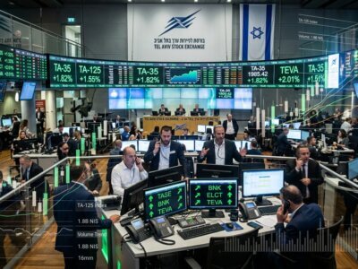 הבורסה בתל אביב סיימה את המסחר במגמה חיובית (אילוסטרציה)