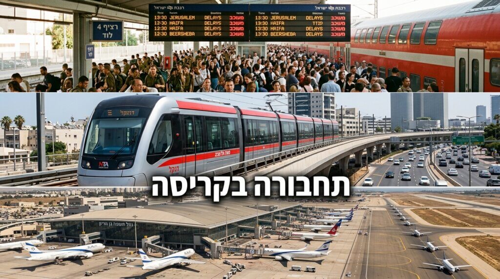 שלוש חזיתות של משבר תחבורה ישראלי שמשפיעות ישירות על הצרכן.