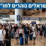 נתיבי תעופה עמוסים בנתב"ג לצד מלונות שממתינים לתיירים. צילום: אילוסטרציה