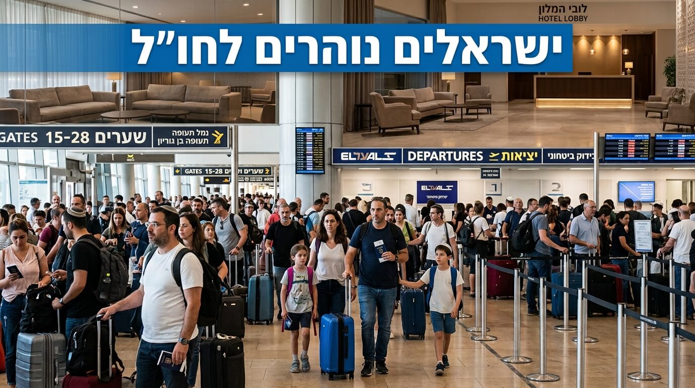נתיבי תעופה עמוסים בנתב"ג לצד מלונות שממתינים לתיירים. צילום: אילוסטרציה